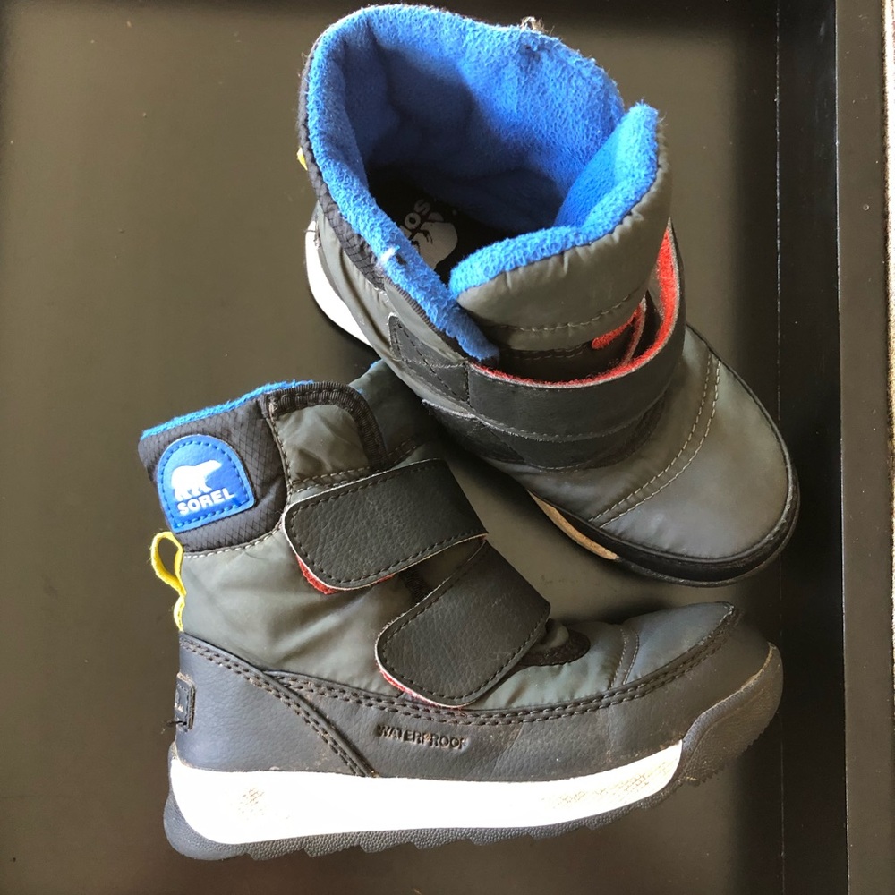 SOREL children’s Whitney strap snow boots - size 10